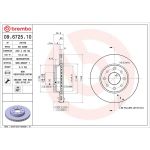 Brembo 09.6725.10 Bremsscheibe PRIME LINE Brembo 09.6725.10 Bremsscheibe PRIME LINE