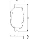 Bremsbelagsatz, Scheibenbremse 0 986 424 808 Bremsbelagsatz, Scheibenbremse 0 986 424 808