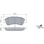 Bremsbelagsatz, Scheibenbremse 0 986 494 027 Bremsbelagsatz, Scheibenbremse 0 986 494 027