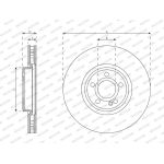 Ferodo DDF3109C-1 Bremsscheibe PREMIER Ferodo DDF3109C-1 Bremsscheibe PREMIER