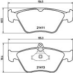 Bremsbelagsatz, Scheibenbremse 8DB 355 007-731 Bremsbelagsatz, Scheibenbremse 8DB 355 007-731