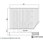 Filter, Innenraumluft ADBP250028