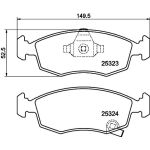 Hella 8DB 355 016-231 Bremsbelagsatz, Scheibenbremse