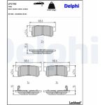 Delphi LP1765 Bremsbelagsatz, Scheibenbremse Delphi LP1765 Bremsbelagsatz, Scheibenbremse