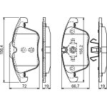 BOSCH 0 986 494 169 Bremsbelagsatz, Scheibenbremse BOSCH 0 986 494 169 Bremsbelagsatz, Scheibenbremse
