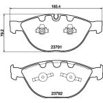 Bremsbelagsatz, Scheibenbremse 8DB 355 006-551 Bremsbelagsatz, Scheibenbremse 8DB 355 006-551