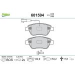 Valeo 601594 Bremsbelagsatz, Scheibenbremse
