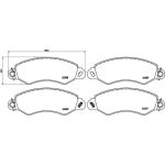 Bremsbelagsatz, Scheibenbremse P B1 002 Bremsbelagsatz, Scheibenbremse P B1 002