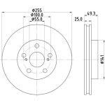Bremsscheibe 8DD 355 116-981 Bremsscheibe 8DD 355 116-981