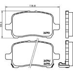 Bremsbelagsatz, Scheibenbremse 8DB 355 014-661 Bremsbelagsatz, Scheibenbremse 8DB 355 014-661