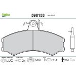 Valeo 598153 Bremsbelagsatz, Scheibenbremse Valeo 598153 Bremsbelagsatz, Scheibenbremse