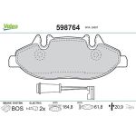Valeo 598764 Bremsbelagsatz, Scheibenbremse Valeo 598764 Bremsbelagsatz, Scheibenbremse