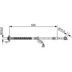 BOSCH 1 987 481 862 Bremsschlauch BOSCH 1 987 481 862 Bremsschlauch