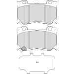 Valeo 601663 Bremsbelagsatz, Scheibenbremse