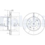 Delphi BG2292 Bremsscheibe Delphi BG2292 Bremsscheibe