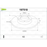 Valeo 197518 Bremsscheibe