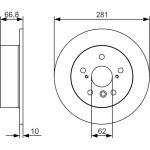 BOSCH 0 986 479 R06 Bremsscheibe BOSCH 0 986 479 R06 Bremsscheibe