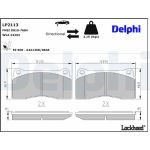Delphi LP2113 Bremsbelagsatz, Scheibenbremse Delphi LP2113 Bremsbelagsatz, Scheibenbremse