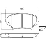 BOSCH 0 986 494 188 Bremsbelagsatz, Scheibenbremse