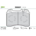 Valeo 598601 Bremsbelagsatz, Scheibenbremse Valeo 598601 Bremsbelagsatz, Scheibenbremse