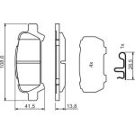 BOSCH 0 986 494 445 Bremsbelagsatz, Scheibenbremse BOSCH 0 986 494 445 Bremsbelagsatz, Scheibenbremse