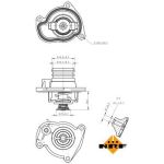 Thermostat, Kühlmittel 725008
