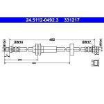 ATE 24.5112-0492.3 Bremsschlauch ATE 24.5112-0492.3 Bremsschlauch