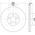 Bremsscheibe 8DD 355 117-891