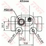 TRW BWF287 Radbremszylinder
