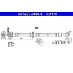 ATE 24.5290-0486.3 Bremsschlauch ATE 24.5290-0486.3 Bremsschlauch