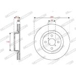 Ferodo DDF2851C Bremsscheibe PREMIER Ferodo DDF2851C Bremsscheibe PREMIER