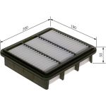 BOSCH F 026 400 063 Luftfilter