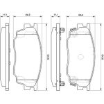BOSCH 0 986 494 078 Bremsbelagsatz, Scheibenbremse