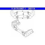Halter, Bremssattel 11.8170-0407.1