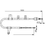 BOSCH 1 987 482 074 Seilzug, Feststellbremse