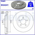 Delphi BG4241 Bremsscheibe Delphi BG4241 Bremsscheibe