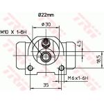 TRW BWH376 Radbremszylinder TRW BWH376 Radbremszylinder
