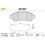 Valeo 601667 Bremsbelagsatz, Scheibenbremse Valeo 601667 Bremsbelagsatz, Scheibenbremse