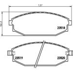 Hella 8DB 355 009-961 Bremsbelagsatz, Scheibenbremse Hella 8DB 355 009-961 Bremsbelagsatz, Scheibenbremse
