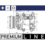 Mahle ACP 106 000P Kompressor, Klimaanlage BEHR Premium Line Mahle ACP 106 000P Kompressor, Klimaanlage BEHR Premium Line