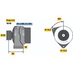 BOSCH 0 124 615 029 Generator BOSCH 0 124 615 029 Generator
