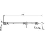 BOSCH 1 987 481 512 Bremsschlauch BOSCH 1 987 481 512 Bremsschlauch