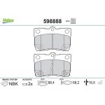 Valeo 598888 Bremsbelagsatz, Scheibenbremse