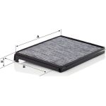 MANN-FILTER CUK 33 001 Innenraumfilter, Aktivkohlefilter MANN-FILTER CUK 33 001 Innenraumfilter, Aktivkohlefilter
