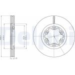Delphi BG4319 Bremsscheibe
