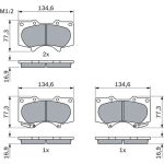 Bremsbelagsatz, Scheibenbremse 0 986 494 153 Bremsbelagsatz, Scheibenbremse 0 986 494 153