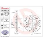 2x Brembo 09.A047.21 Bremsscheibe PRIME LINE - UV Coated 2x Brembo 09.A047.21 Bremsscheibe PRIME LINE - UV Coated