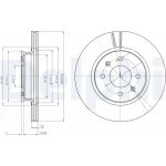 Delphi BG4535C Bremsscheibe Delphi BG4535C Bremsscheibe