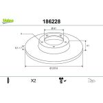 Bremsscheibe 186228 Bremsscheibe 186228