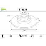 Bremsscheibe 672933 Bremsscheibe 672933